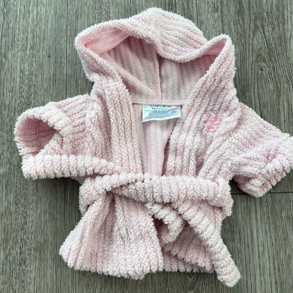 Build-A-Bear Other - GENUINE BUILD A BEAR PINK CHENILLE ROBE WITH HOOD